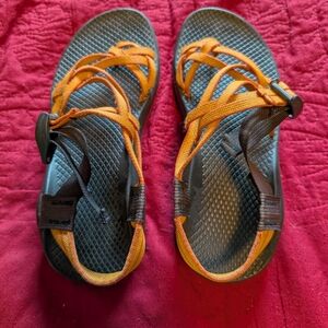 Chaco Orange and Black Women's Sandals